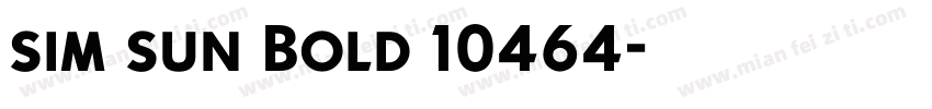 sim sun Bold 10464字体转换